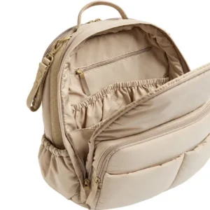 Custom Quilted PU Diaper Backpack with Spacious Compartments for Mommy and Baby Travel