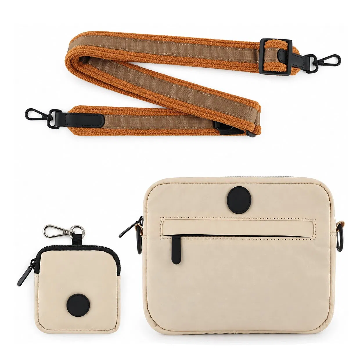 Custom Nylon Dog Training Treat Waist Bag with Dispenser for Walking and Outdoor Travel