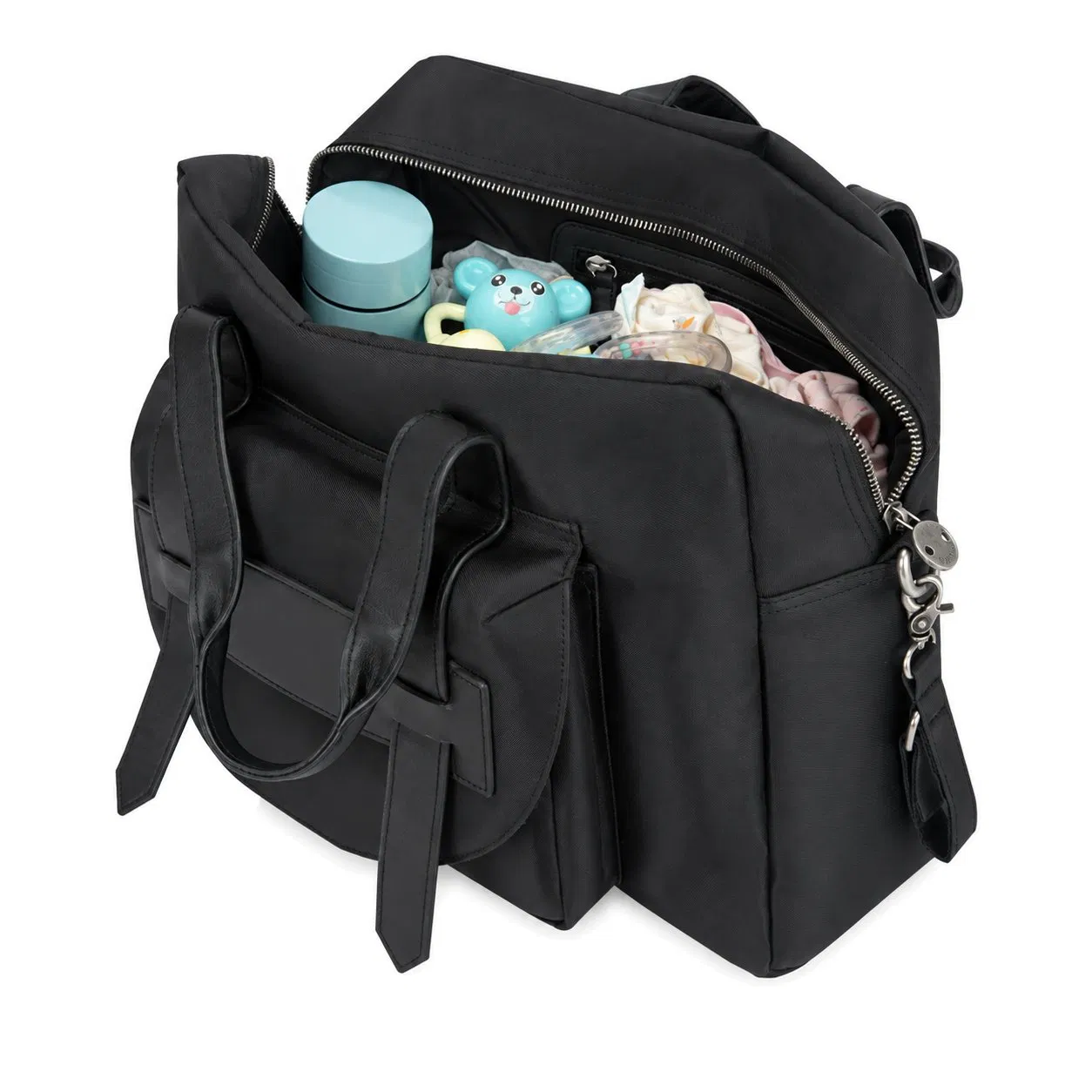 Water Resistant Travel Diaper Bag with Large Compartment and Multiple Pockets