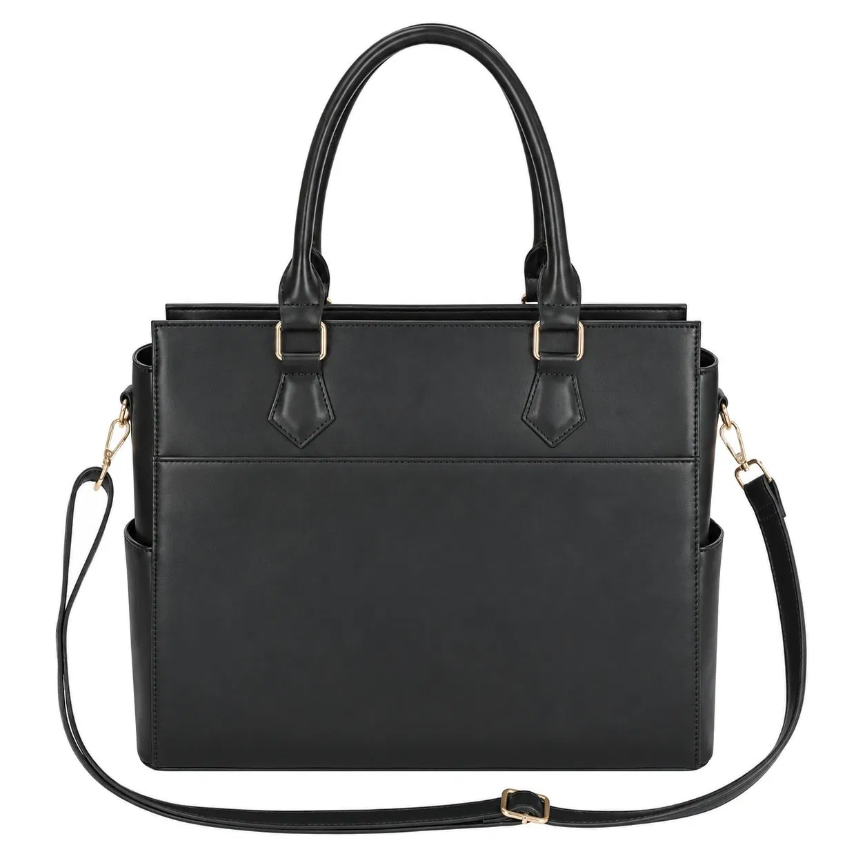 Custom PU Laptop Lunch Tote Bag with Insulated Compartment and PEVA Lining