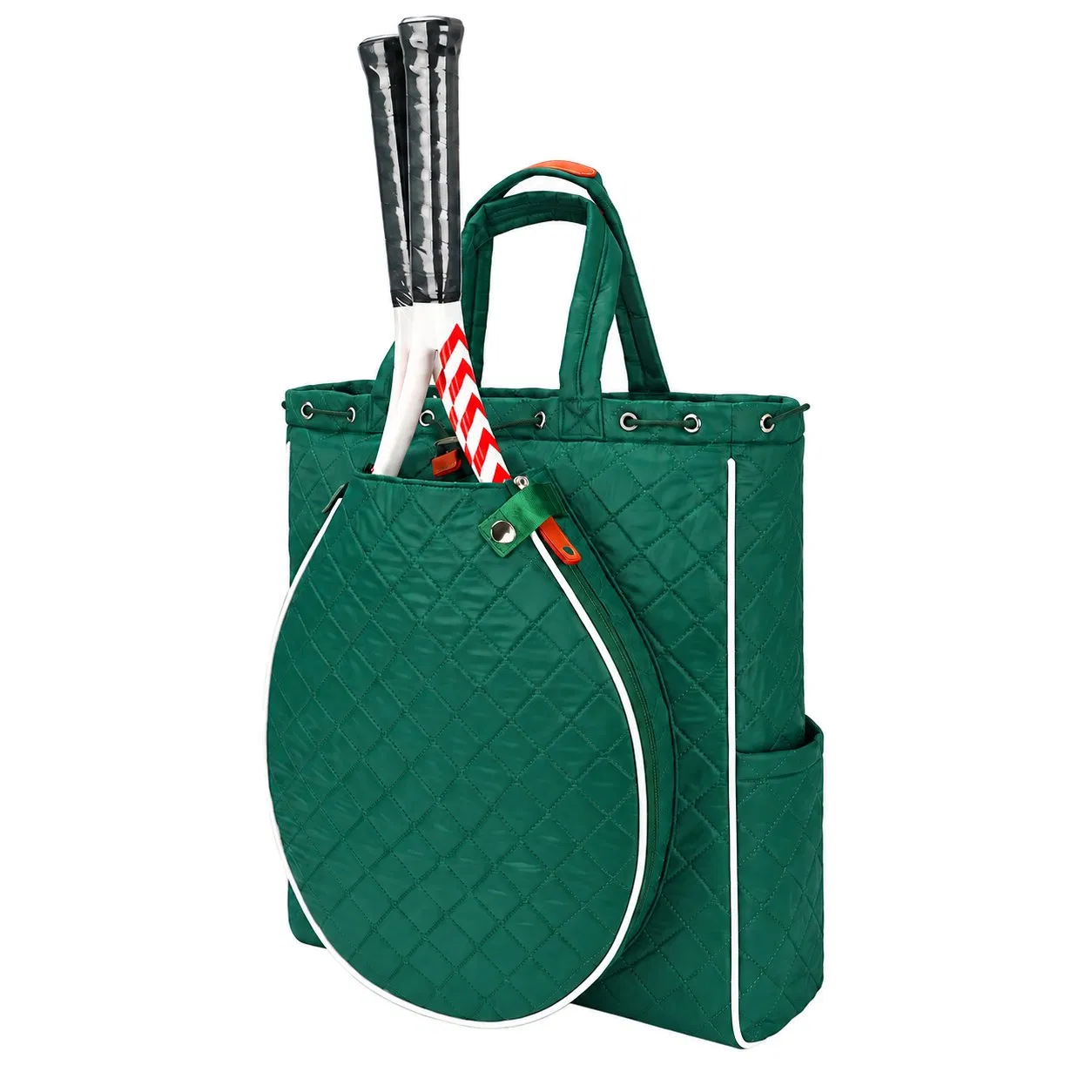 Custom Quilted Puffer Tennis Pickleball Racket Carry Bag for Sports and Gym Use