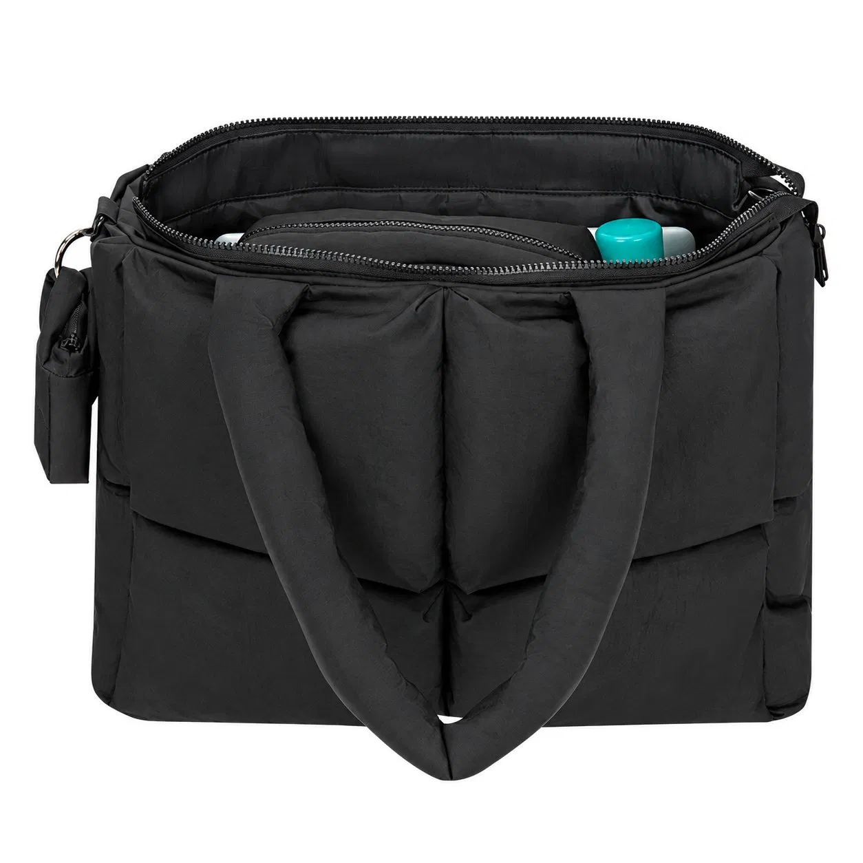 Custom Waterproof Nylon Tote Handbag with Polyester Lining for Women Travel and Shopping