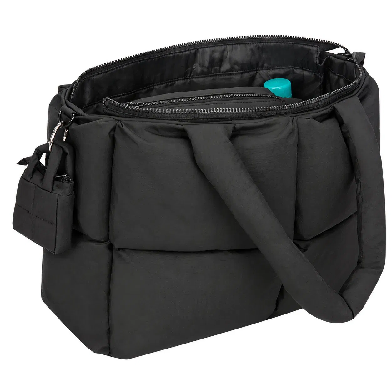 Custom Waterproof Nylon Tote Handbag with Polyester Lining for Women Travel and Shopping