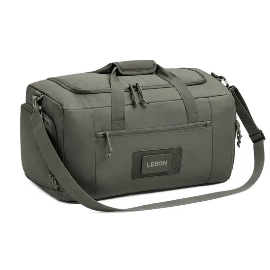 Custom Polyester Sports Gym Travel Duffle Bag with Adjustable Storage Dividers