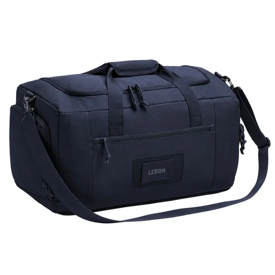 Custom Polyester Sports Gym Travel Duffle Bag with Adjustable Storage Dividers