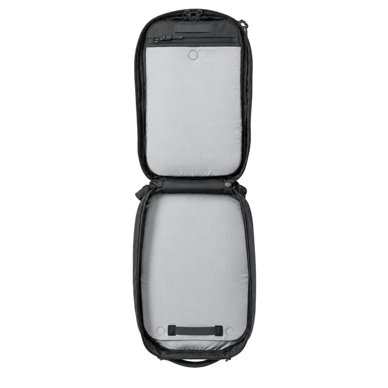Custom Nylon Laptop Travel Backpack with RFID Protection and Integrated Luggage Strap