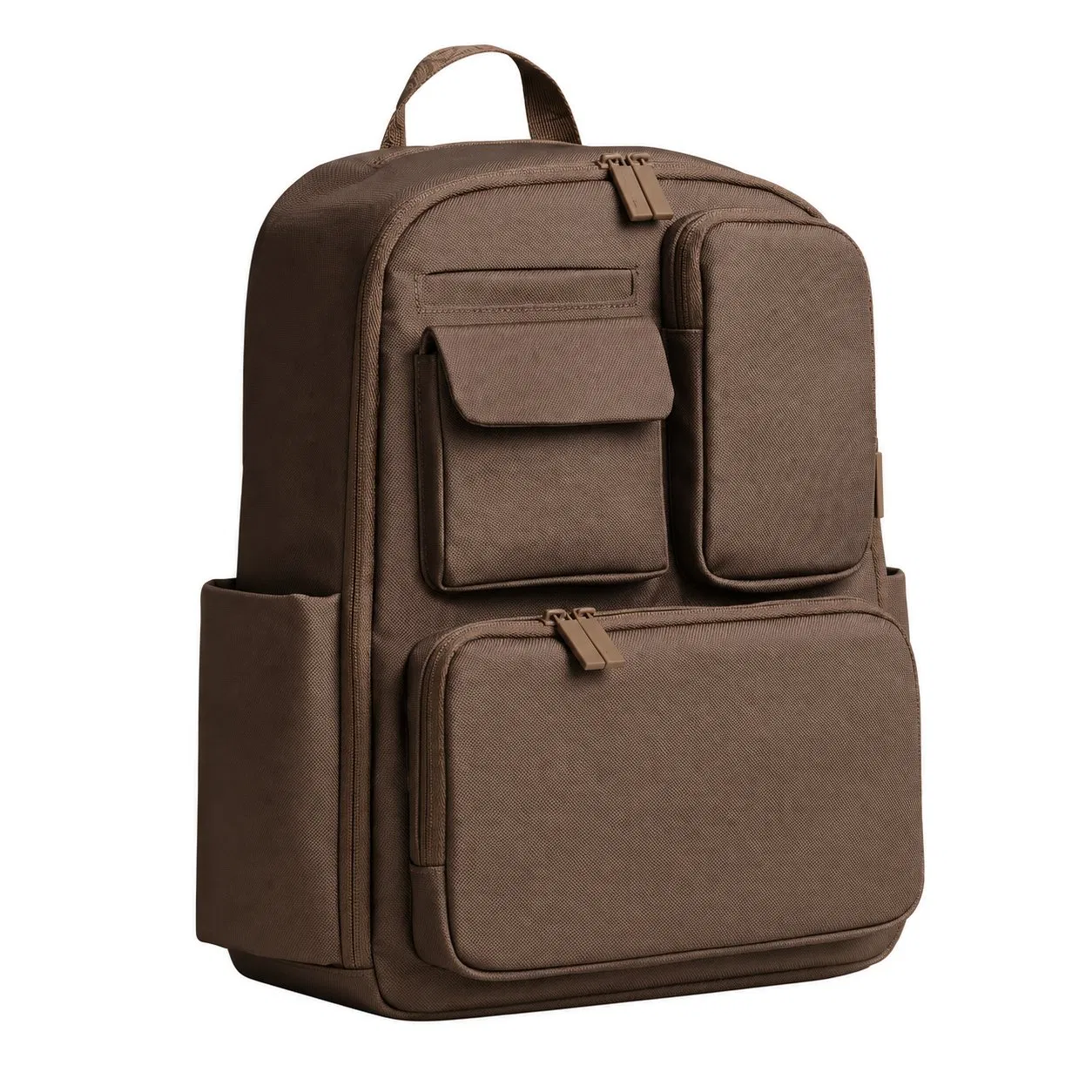 Custom Polyester Diaper Backpack with Insulated Bottle Pockets and Laptop Storage