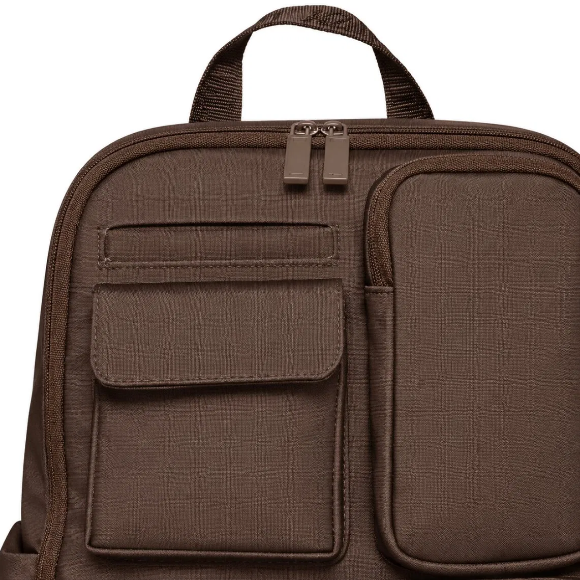 Custom Polyester Diaper Backpack with Insulated Bottle Pockets and Laptop Storage