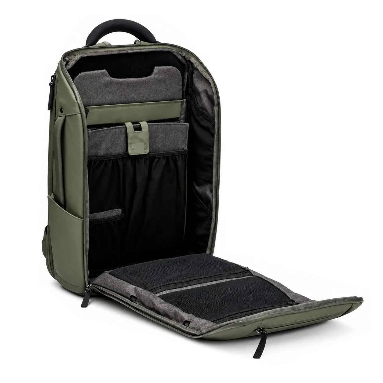 Custom Business Laptop Travel Backpack with Interior Slot Pocket and Waterproof Design