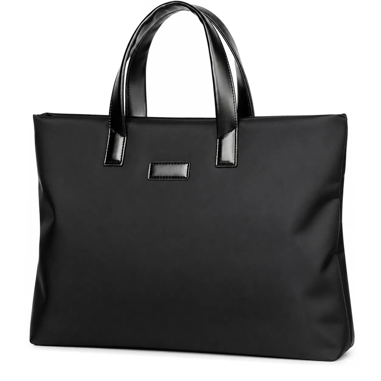 Custom Nylon Laptop Tote Handbag with Polyester Lining for Men Business and Travel