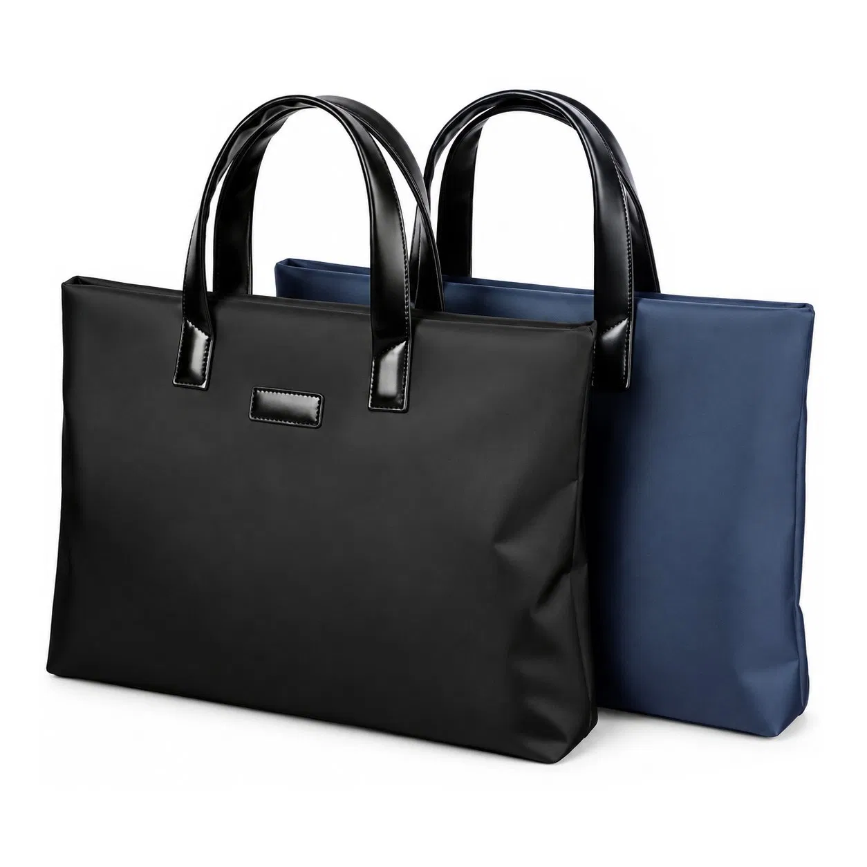 Custom Nylon Laptop Tote Handbag with Polyester Lining for Men Business and Travel