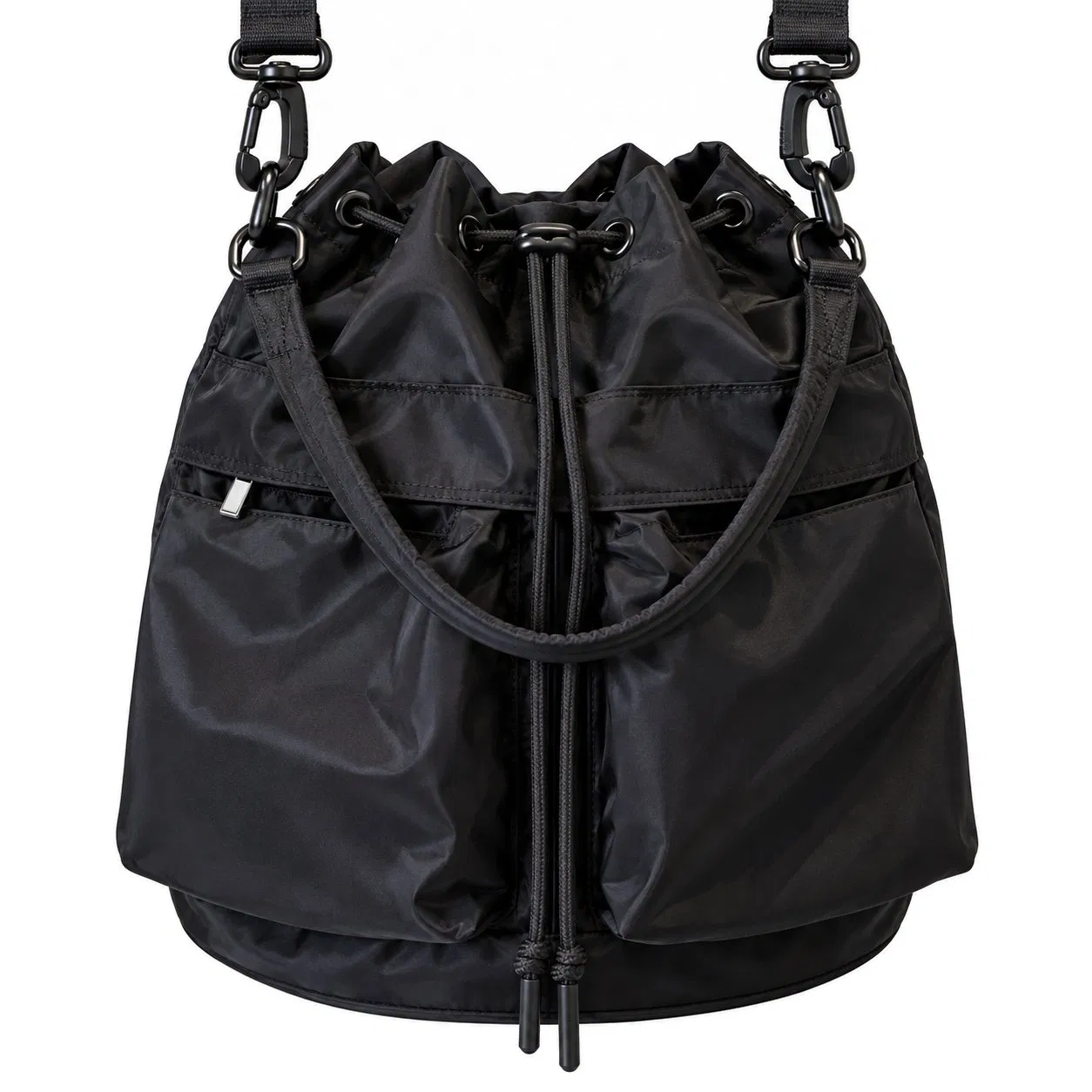 Custom Lightweight Nylon Multi Pocket Backpack for Women School and Travel Use