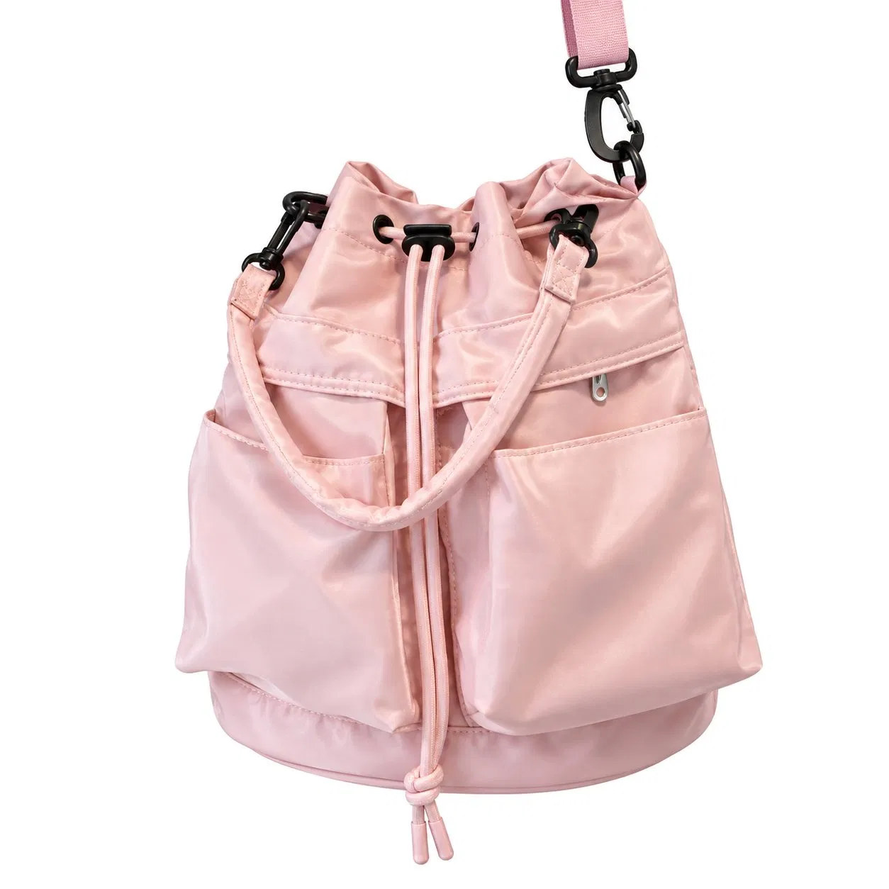 Custom Lightweight Nylon Multi Pocket Backpack for Women School and Travel Use