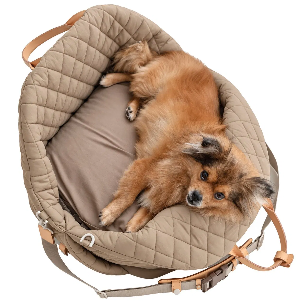 Portable Polyester Soft Sided Pet Travel Carrier Bag with Zipper Closure for Cats and Dogs