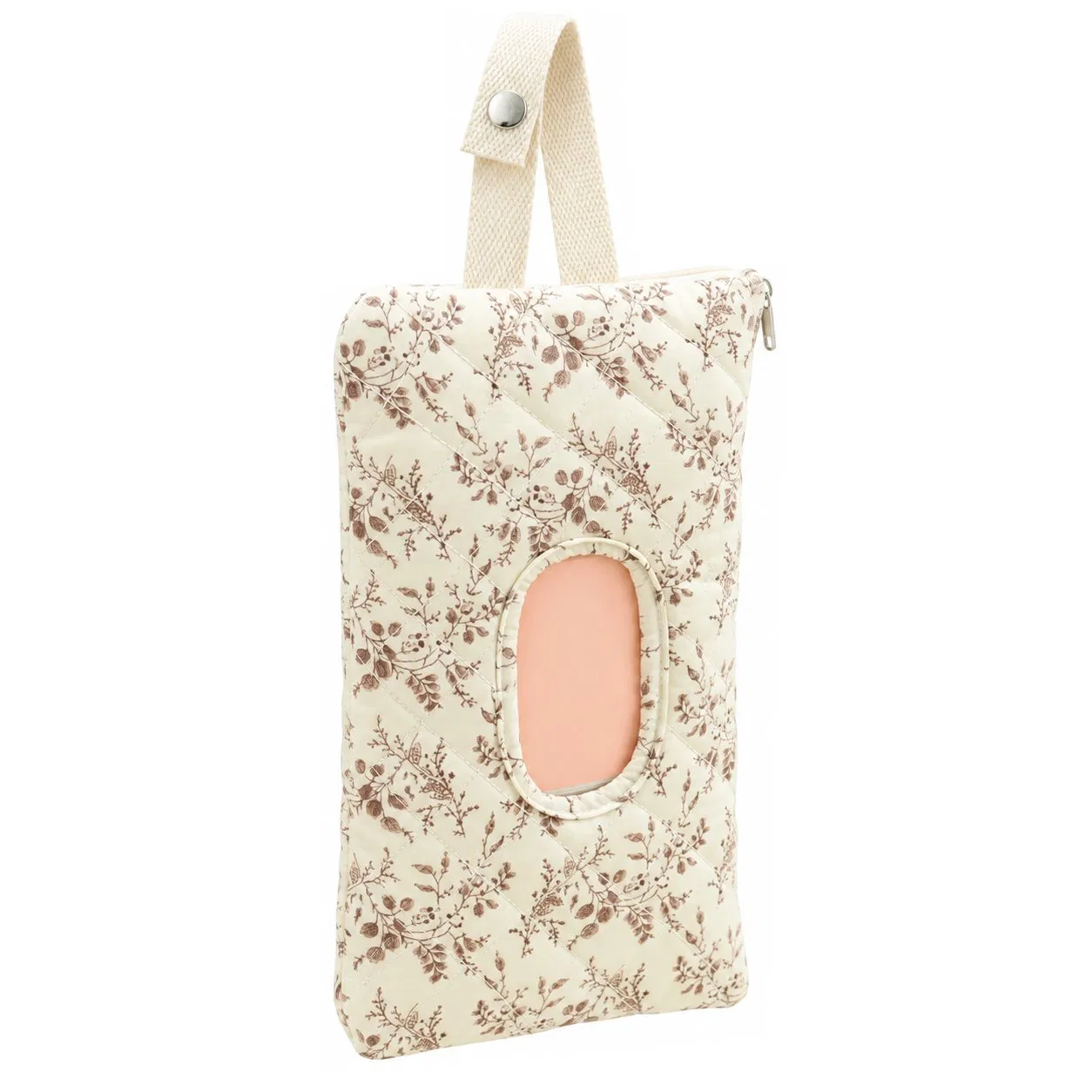 Custom Reusable Polyester Wet Wipe Packaging Bag with Zipper for Travel and Cosmetics