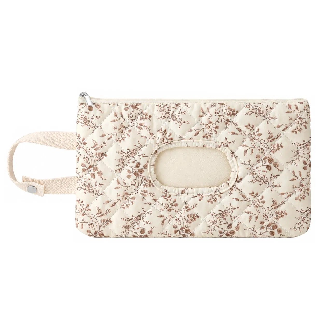 Custom Reusable Polyester Wet Wipe Packaging Bag with Zipper for Travel and Cosmetics
