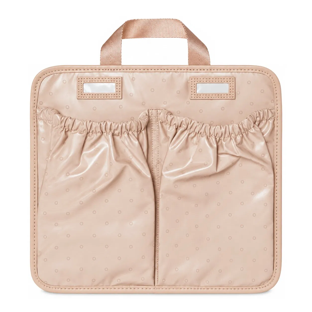 Custom Nylon Convertible Diaper Backpack with Wide Open Metal Zipper and Insulated Bottle Pockets