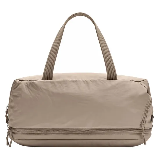 Custom Polyester Gym Duffle Bag with Shoe Compartment and Adjustable Strap for Yoga and Travel