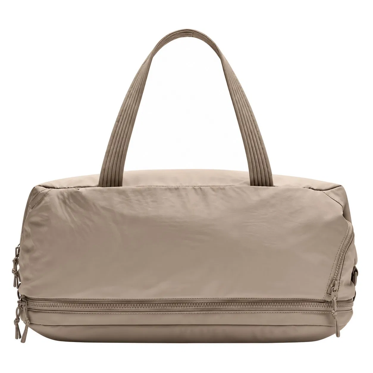 Custom Polyester Gym Duffle Bag with Shoe Compartment and Adjustable Strap for Yoga and Travel