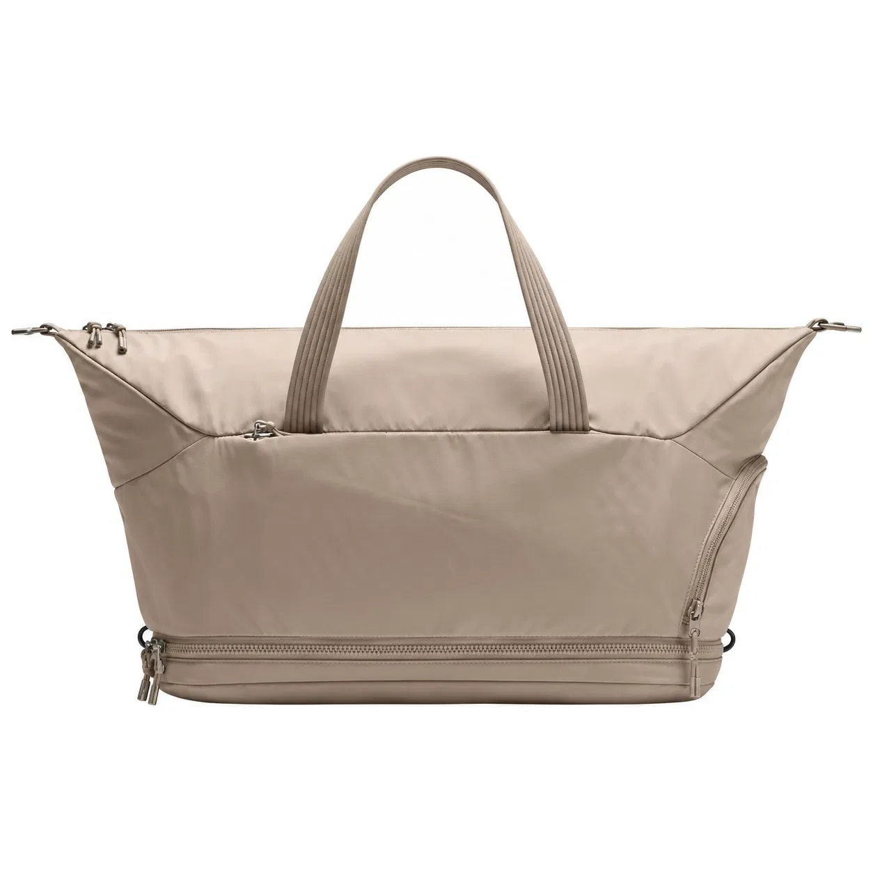 Custom Polyester Gym Duffle Bag with Shoe Compartment and Adjustable Strap for Yoga and Travel