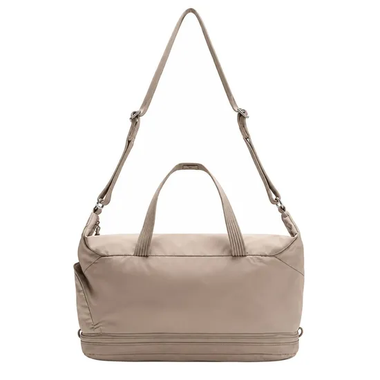 Custom Polyester Gym Duffle Bag with Shoe Compartment and Adjustable Strap for Yoga and Travel