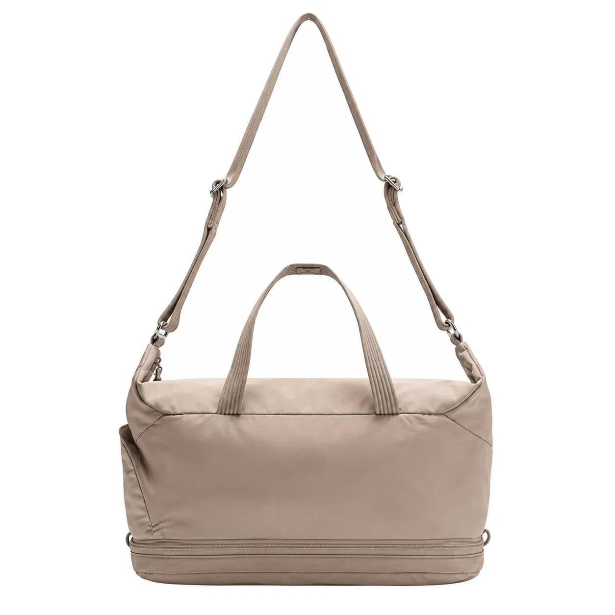 Custom Polyester Gym Duffle Bag with Shoe Compartment and Adjustable Strap for Yoga and Travel
