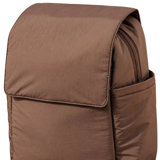 Custom Nylon Diaper Backpack with Insulated Bottle Pockets Laptop Sleeve and Magnetic Closure