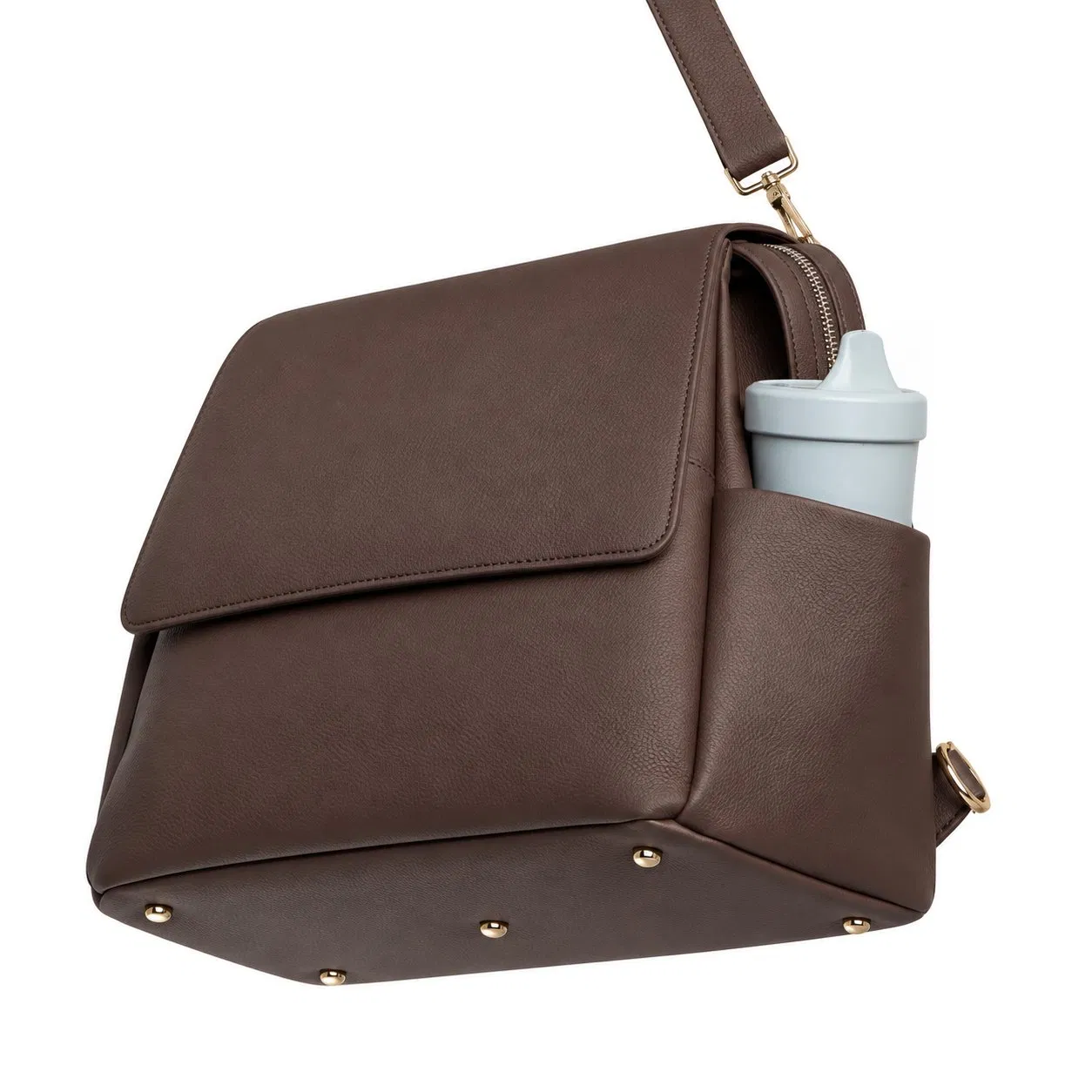 Custom Convertible Diaper Backpack with Insulated Bottle Pockets Laptop Sleeve and Stroller Straps