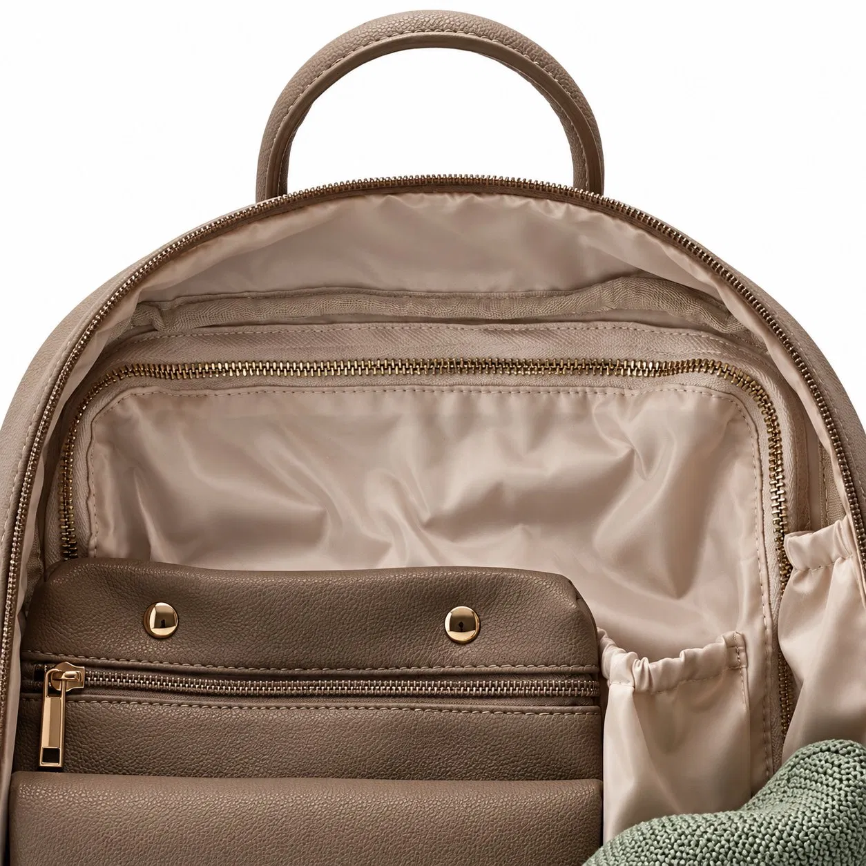 Custom Convertible Diaper Backpack Tote and Shoulder Bag with Insulated Bottle Pouch and Changing Pad