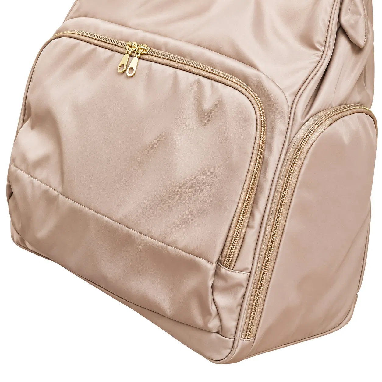 Custom Polyester Breast Pump Backpack with Thermal Pockets Wide Opening and Laptop Storage for Working Moms