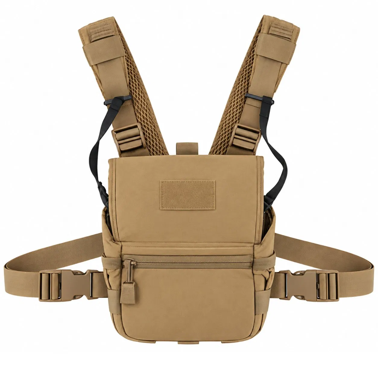Custom Oxford Binocular Harness Chest Pack with Adjustable Straps and Rangefinder Pocket for Outdoor Use