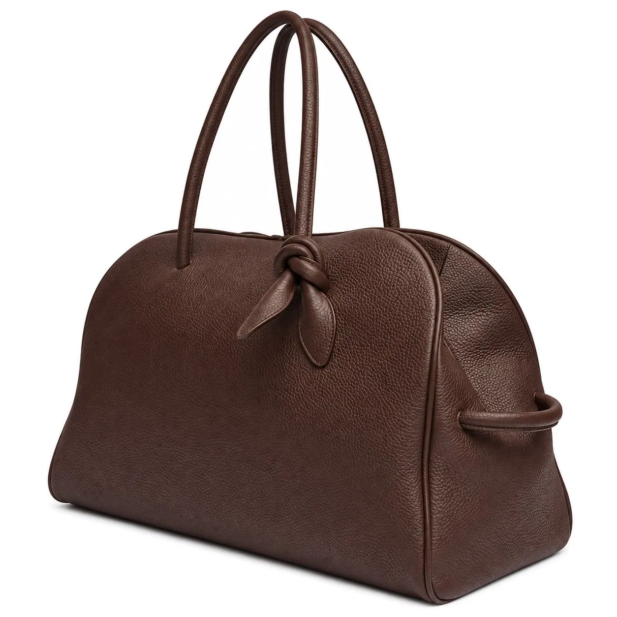 Custom PU Grain Travel Tote and Weekender Shoulder Handbag with Double Zipper for Women