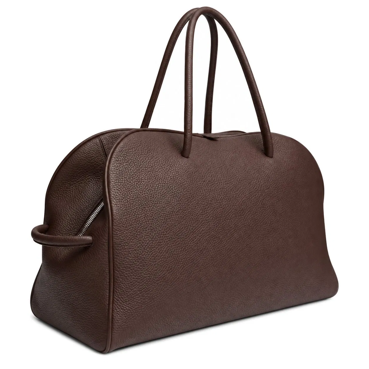 Custom PU Grain Travel Tote and Weekender Shoulder Handbag with Double Zipper for Women