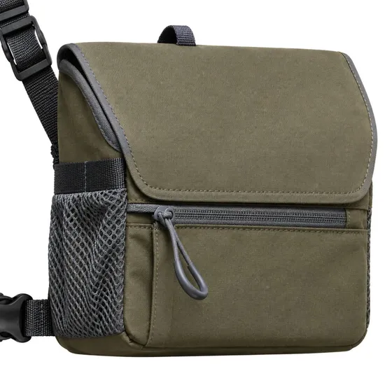 Custom Polyester Binocular Harness Chest Pack with Interior Compartment for Outdoor Travel and Hiking