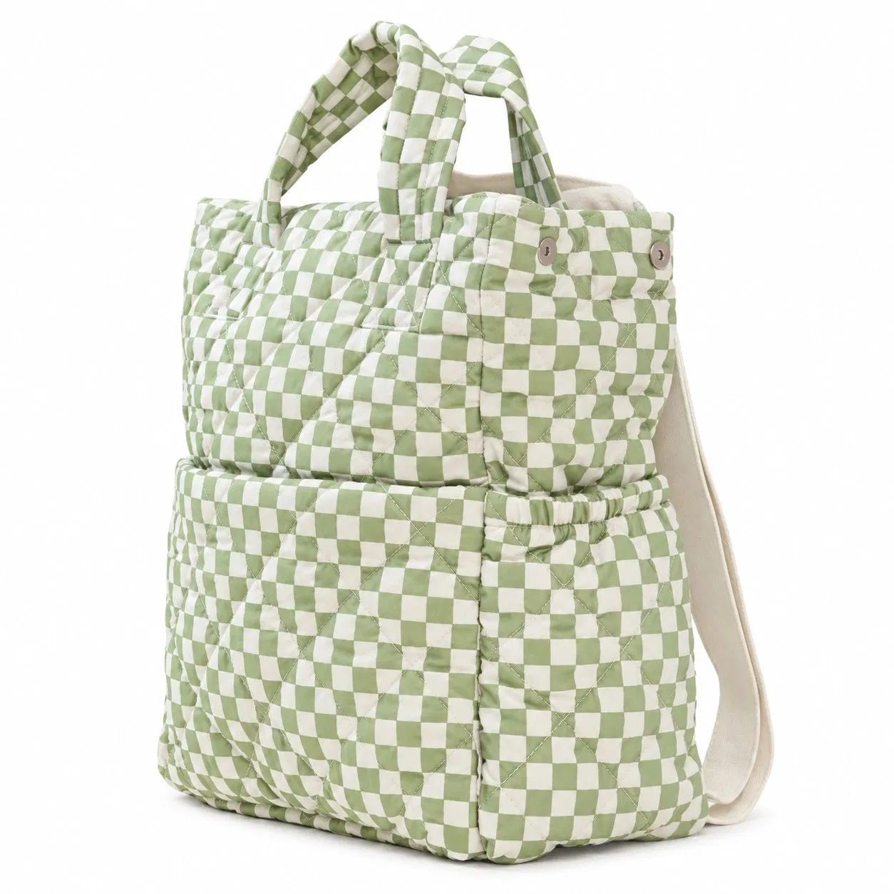 Custom Cotton Diaper Backpack and Tote for Travel and Daily Baby Care with Logo Branding