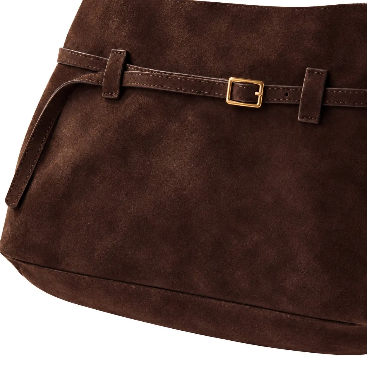 Custom Faux Suede Tote and Crossbody Shoulder Handbag with Adjustable Detachable Strap for Women