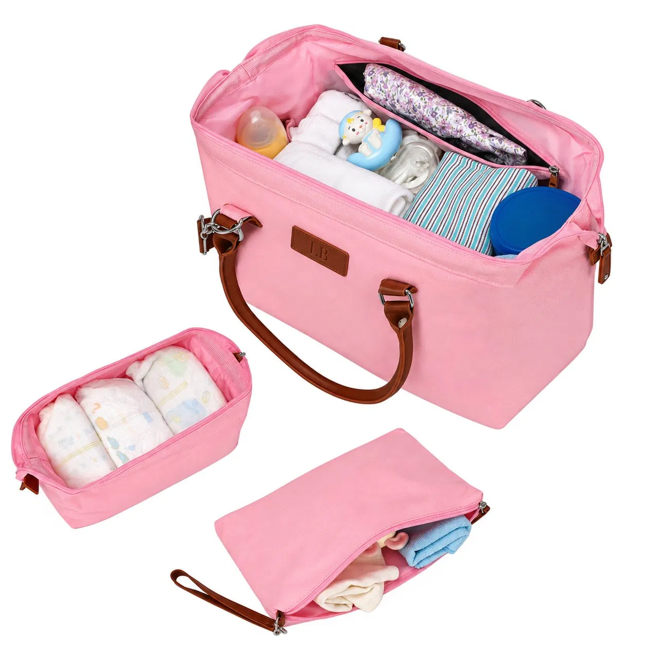 Custom Oxford Mommy Diaper Tote Bag Collection for Maternity Travel and Daily Baby Care