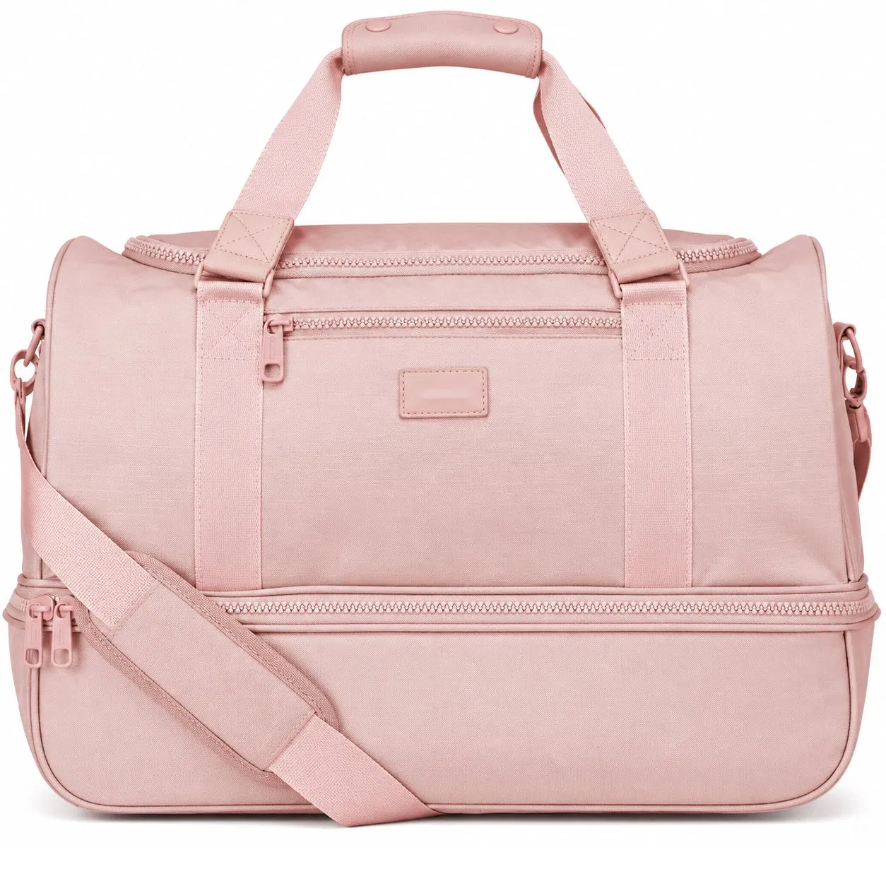 Custom Nylon Weekender Gym Duffle with Vented Shoe Compartment and Detachable Padded Shoulder Strap