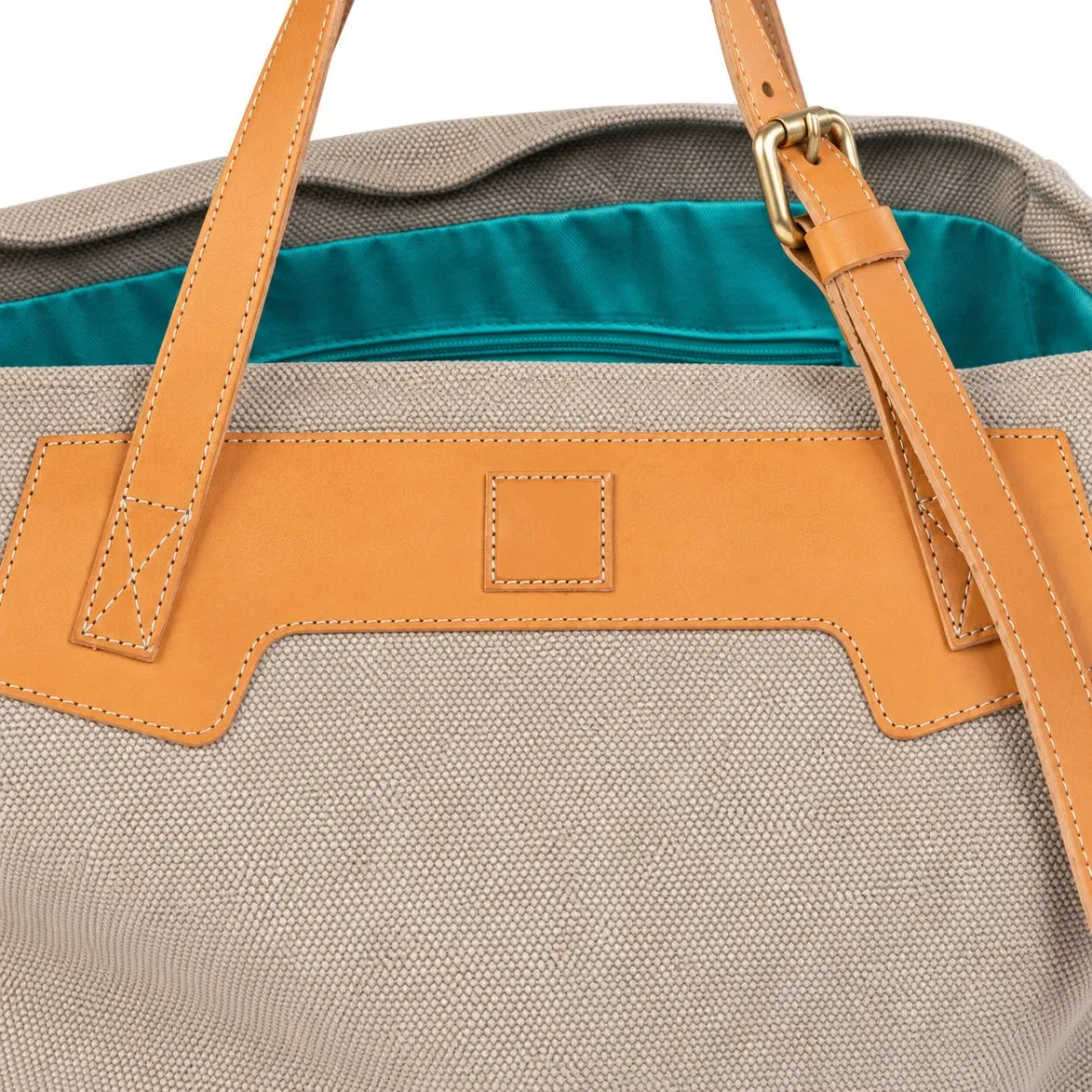 Custom Canvas Pet Carrier with Leather Handles Cotton Lining and Adjustable Straps for Small Pets