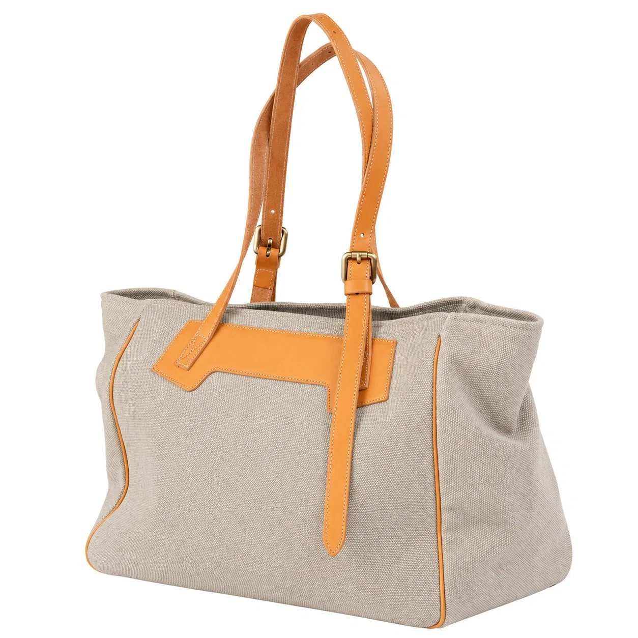 Custom Canvas Pet Carrier with Leather Handles Cotton Lining and Adjustable Straps for Small Pets