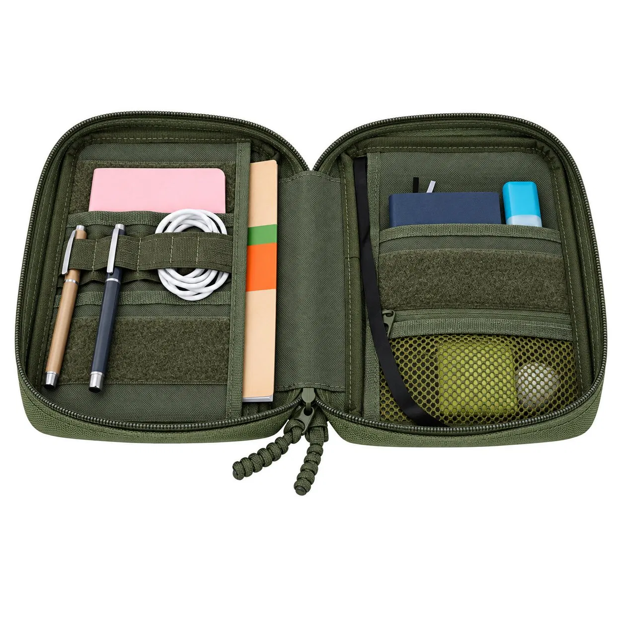 Custom Oxford Bible Book Cover Organizer with Zipper and Multiple Pockets for Daily Storage