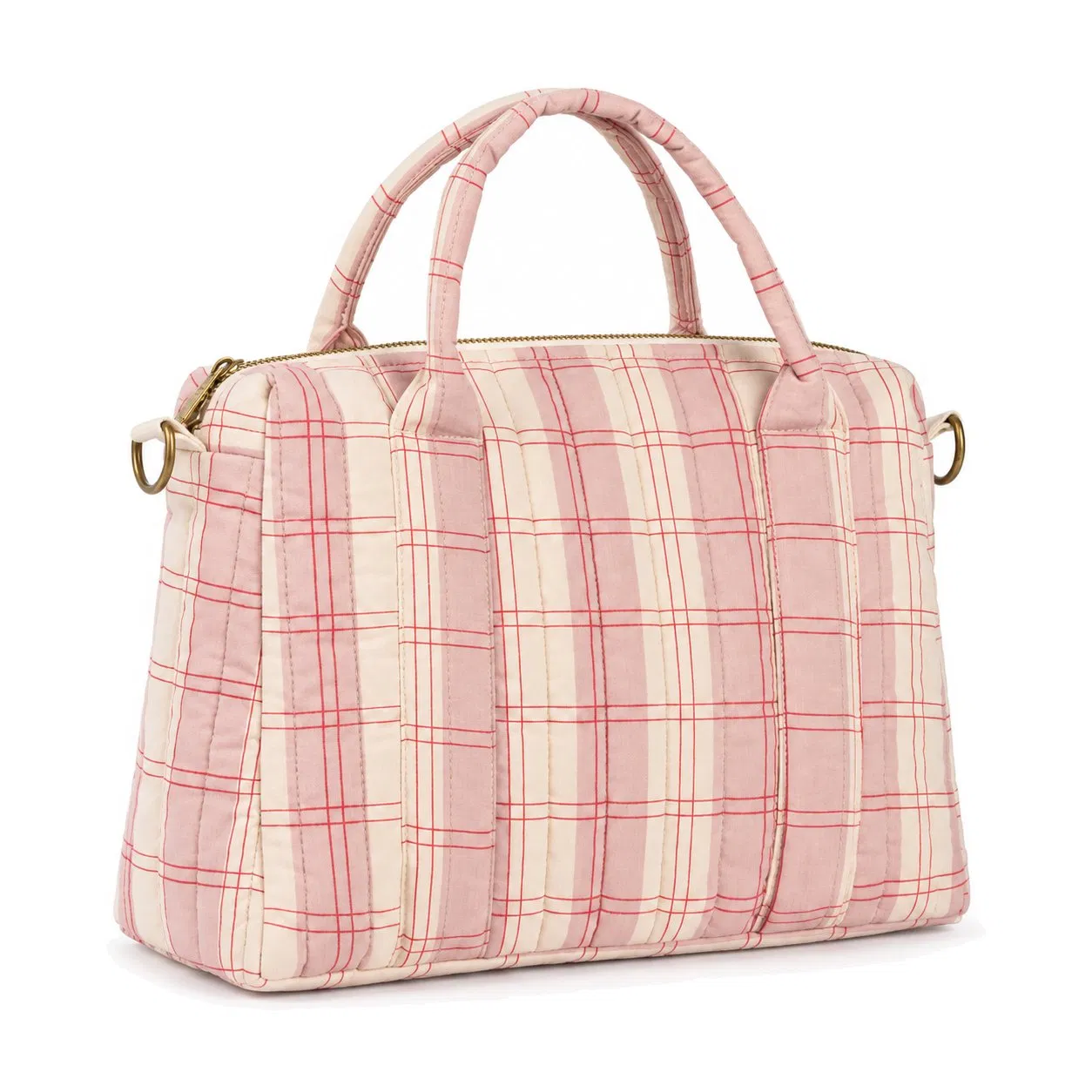 Custom Quilted Polyester Stroller Organizer with Removable Hook and Loop Straps for Baby Essentials
