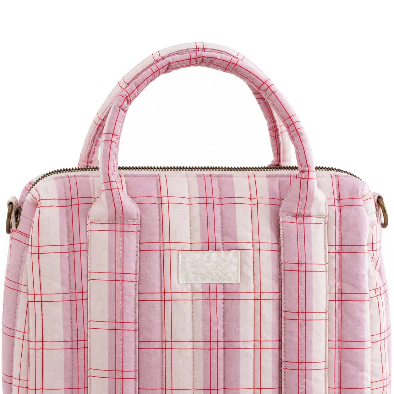 Custom Quilted Polyester Stroller Organizer with Removable Hook and Loop Straps for Baby Essentials
