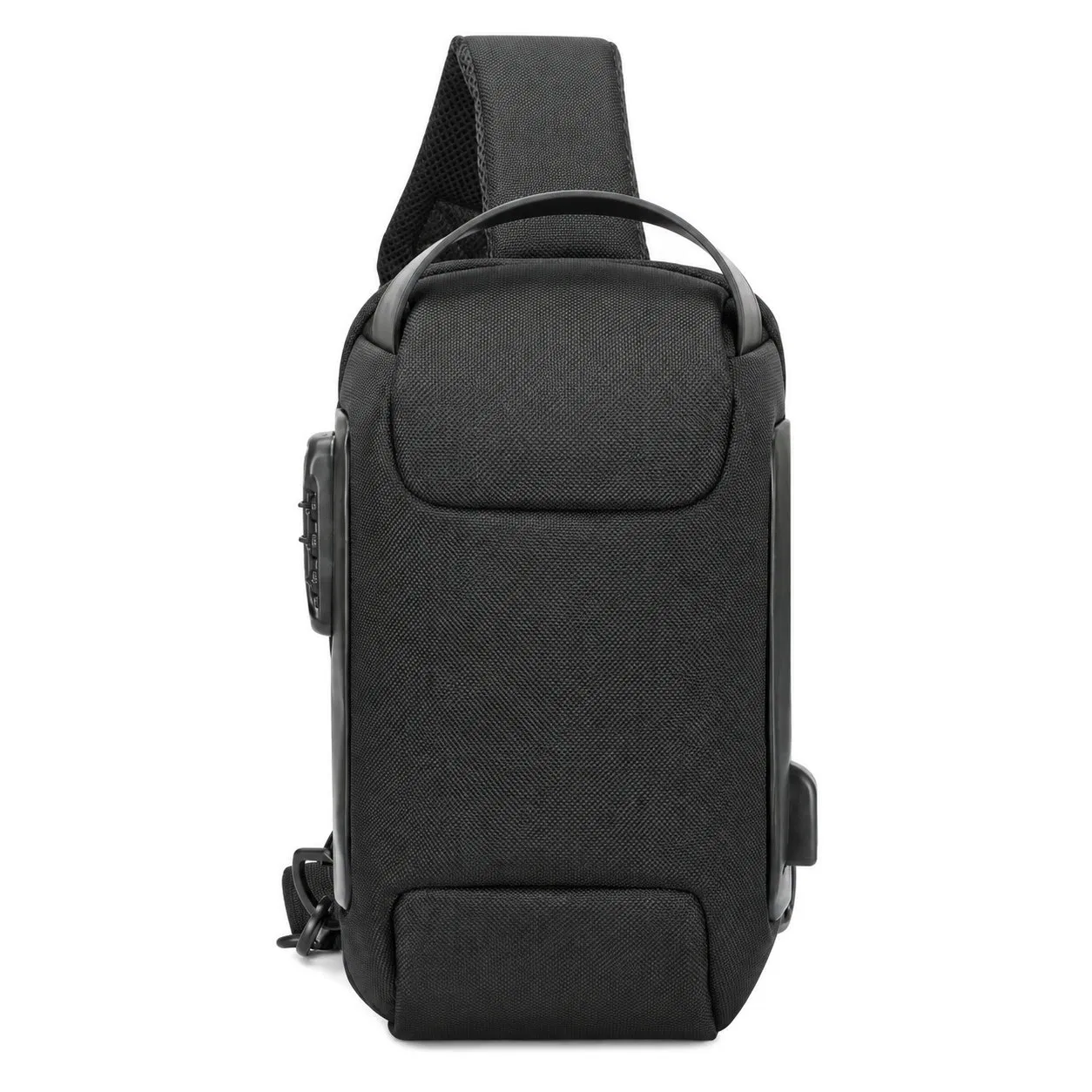 Custom Polyester Crossbody Sling Chest Bag with Zipper for Outdoor Travel and Daily Commuting
