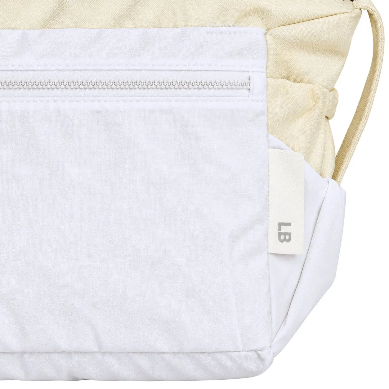 Custom Mini Nylon Shoulder Tote with Rope Handle Zipper Pockets and Adjustable Crossbody Strap for Women