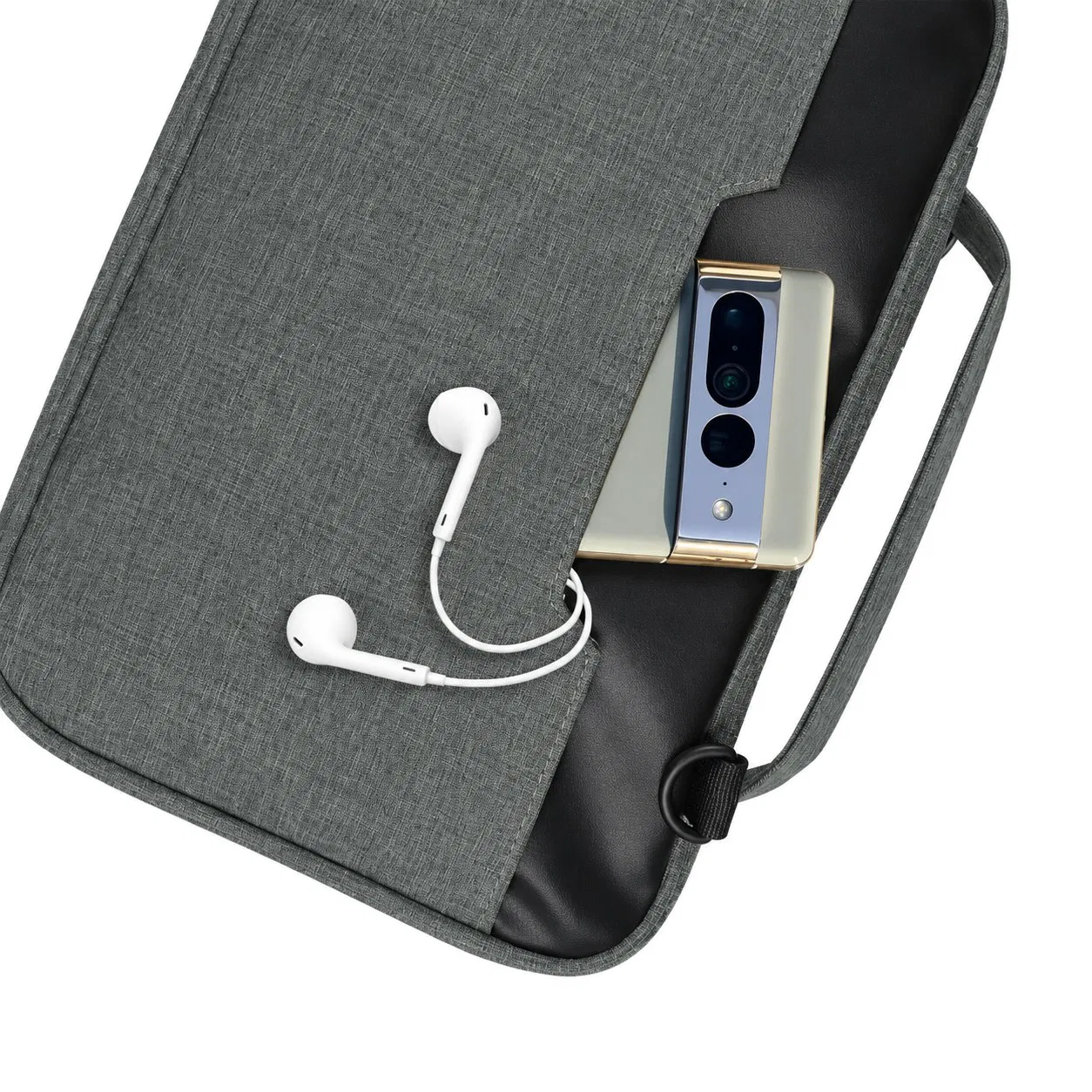 Custom Zippered Bible Book Cover Organizer for Daily Travel Storage with Portable Large Capacity Design