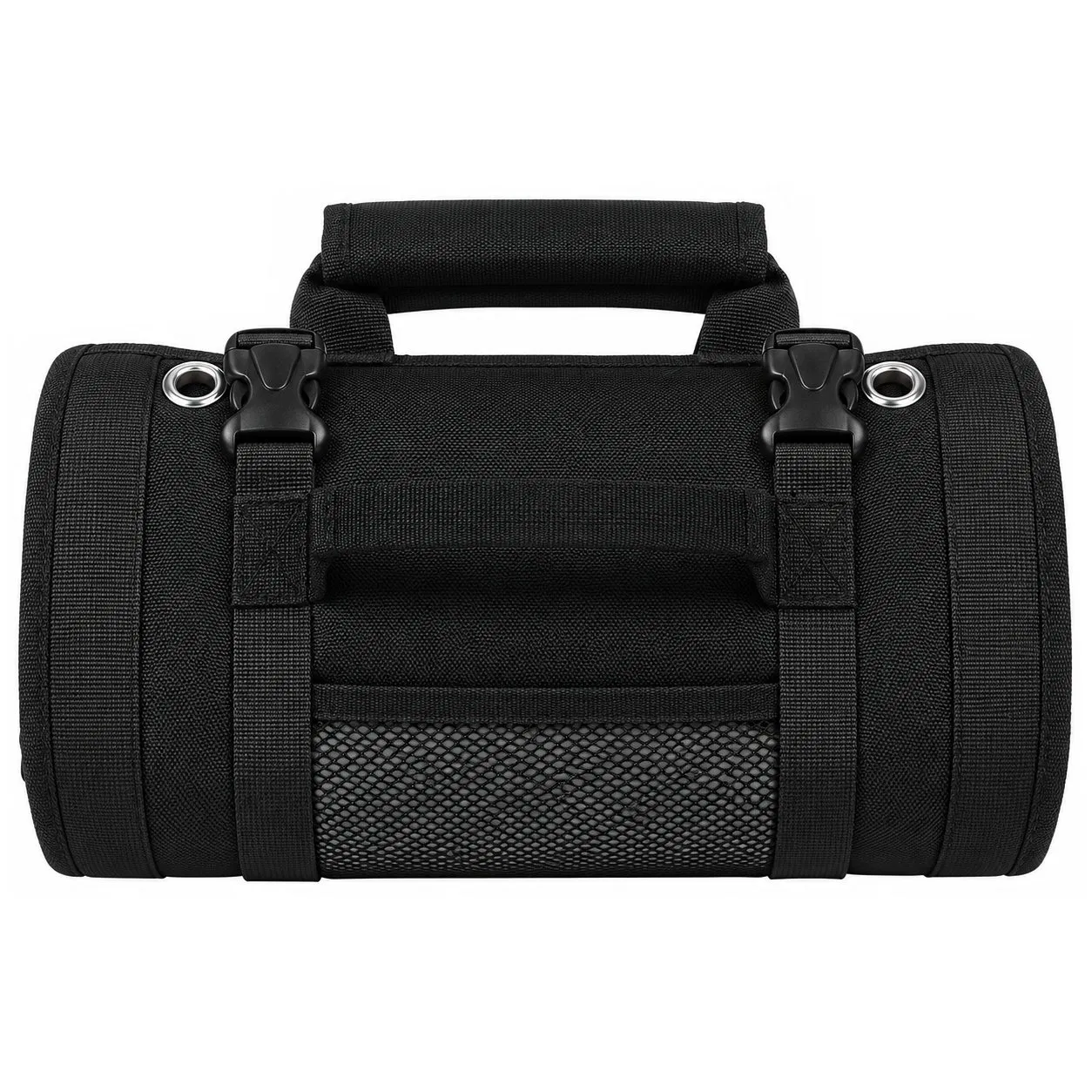 Custom Foldable Oxford Roll Tool Bag with Zipper Pockets and Two Detachable Pouches for Mechanics