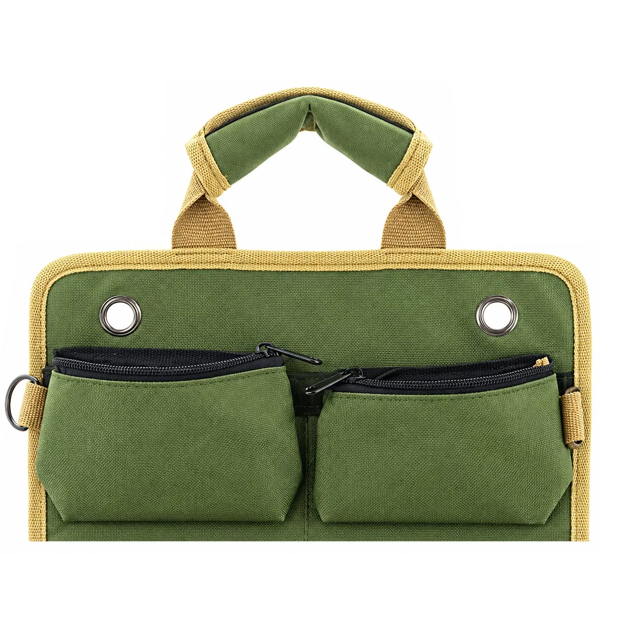 Custom Foldable Oxford Roll Tool Bag with Zipper Pockets and Two Detachable Pouches for Mechanics