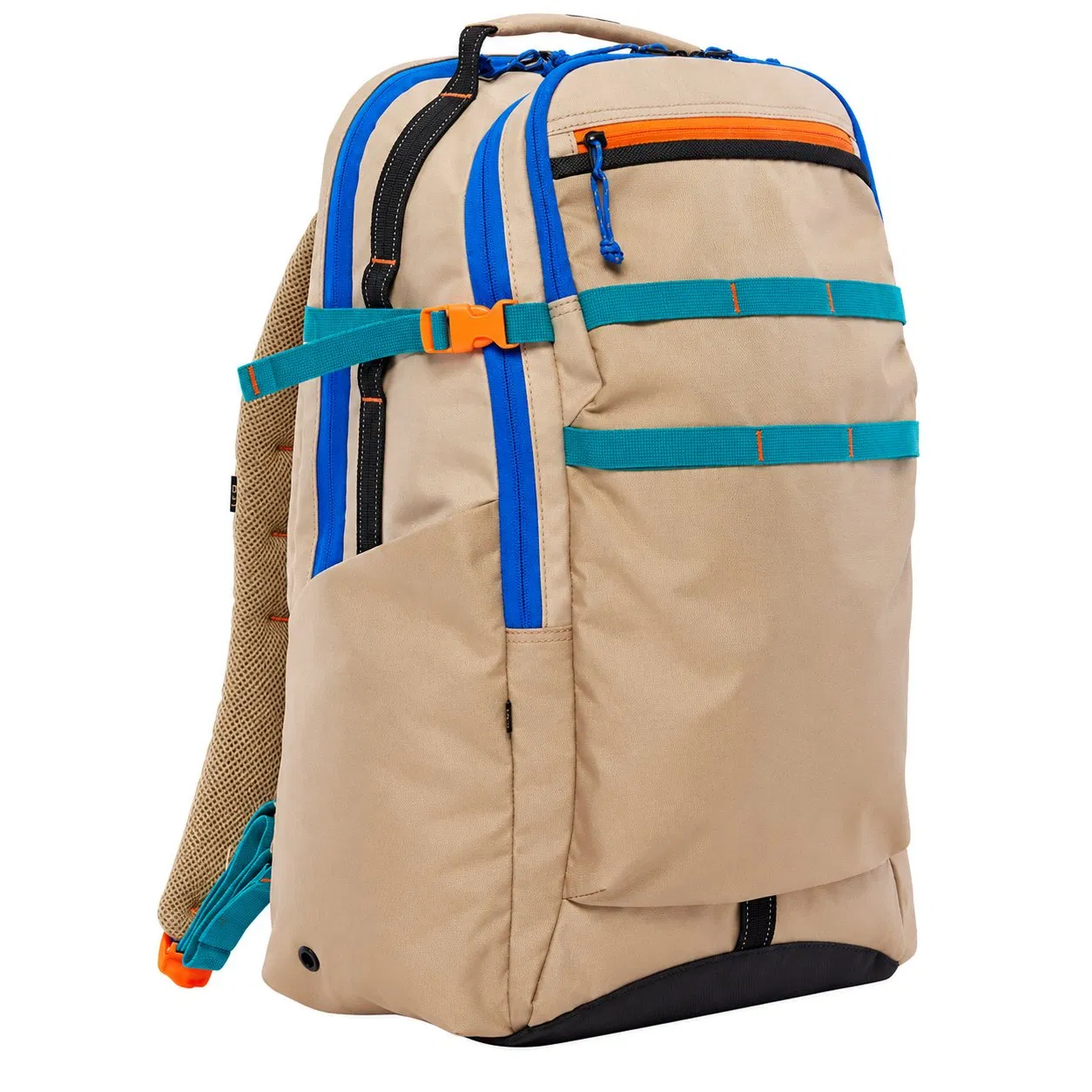 Custom 25L School Travel Backpack with 17 Inch Laptop Pocket Modular Webbing and Luggage Sleeve
