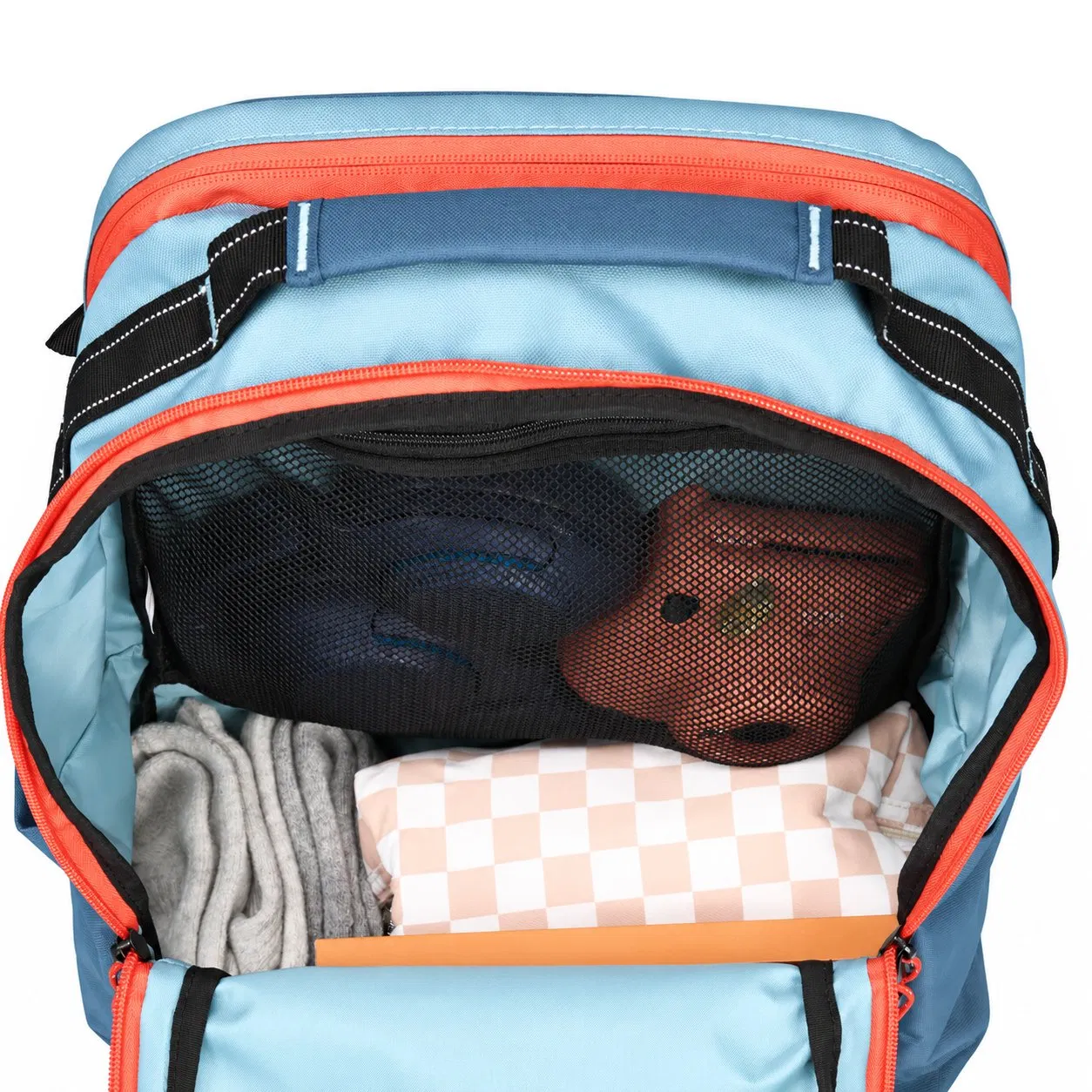 Custom 25L School Travel Backpack with 17 Inch Laptop Pocket Modular Webbing and Luggage Sleeve